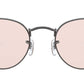 Round Solid Evolve RB3447 gunmetal pink