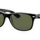 New Wayfarer Color Mix RB2132 black on transparent