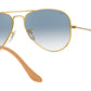 Aviator Gradient RB3025 001/3F Gold Blue