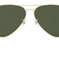 Aviator Large Metal II RB3026 L2846 Gold Green