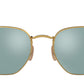 Hexagonal Flat Lenses RB3548N gold grey