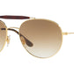 RB3540 Double Bridge 001/51 Gold Brown
