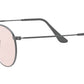 Round Solid Evolve RB3447 gunmetal pink
