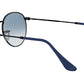 Round Metal RB3447 black blue gradient