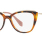 MU 02QV VX81O1 havana / top transparent brown