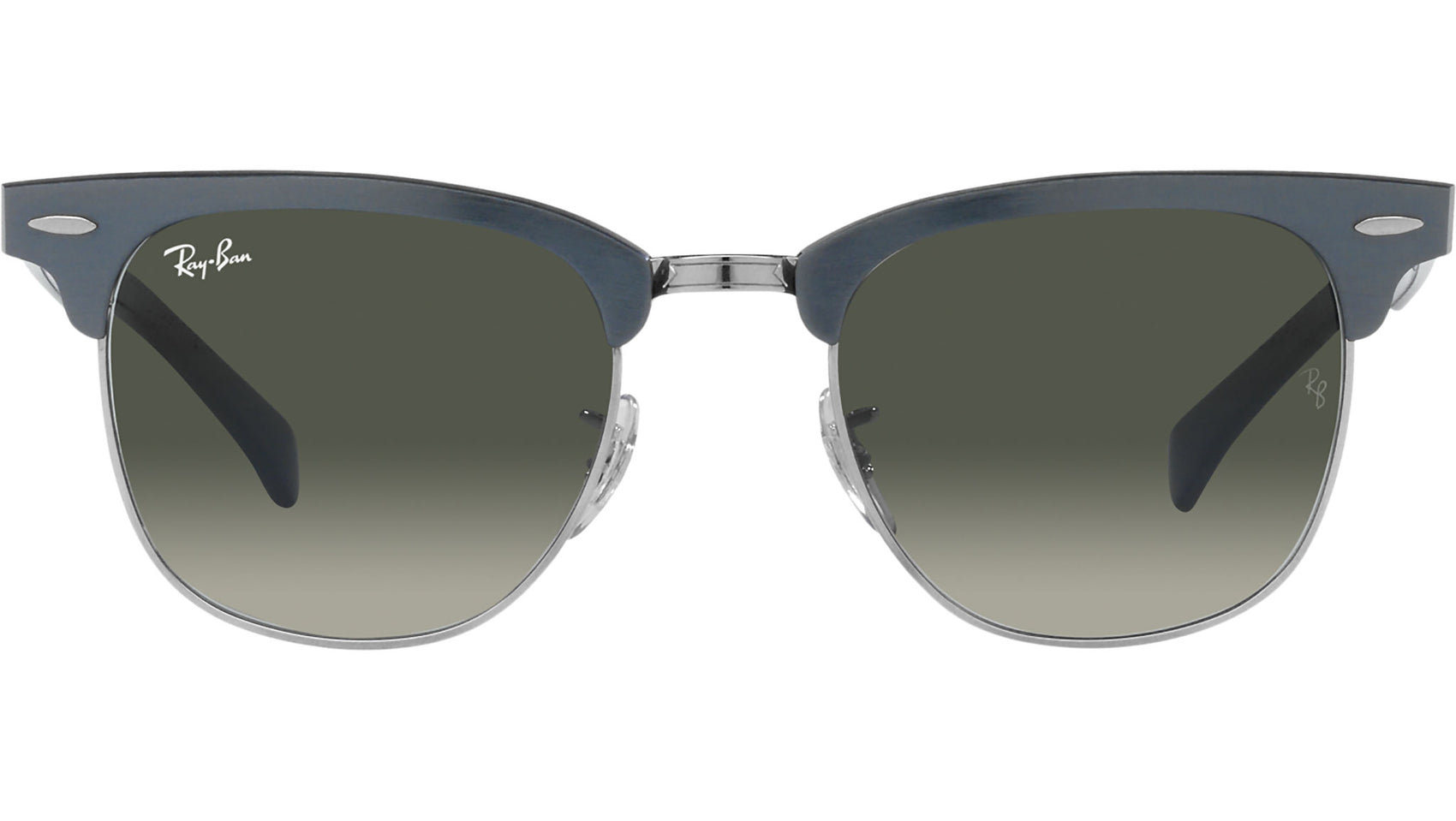 Clubmaster Aluminum RB3507 924871 brushed blue on silver