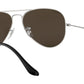 Aviator Mirror RB3025 019/W3 Matte Silver Grey