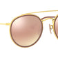 Round Double Bridge RB3647N gradient brown mirror pink