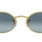 Oval Metal RB3547 001/3M Gold Blue