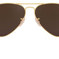 Aviator Flash Lenses RB3025 112/1Q Matte Gold Violet