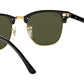 Clubmaster RB3016F W0365 black on arista