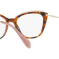 MU 02QV VX81O1 havana / top transparent brown