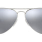 Aviator Mirror RB3025 019/W3 Matte Silver Grey