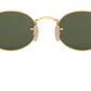 Oval Flat Lenses RB3547N 001 Gold Green