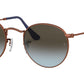Round Metal RB3447 polished bronze copper