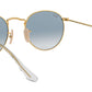 Round Flat Lenses RB3447N gold azure