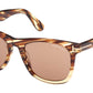Kevyn FT1099 55E Striped Brown Brown