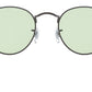 Round Solid Evolve RB3447 gunmetal green