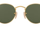 Round Flat Lenses RB3447N polished gold