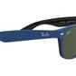 New Wayfarer Color Mix RB2132 rubber blue on black
