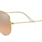 Aviator Gradient RB3025 001/3E Gold Silver