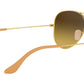 Aviator Gradient RB3025 112/85 Gold Brown