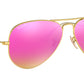 Aviator Flash Lenses RB3025 112/1Q Matte Gold Violet