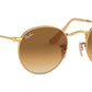 Round Metal RB3447 gold brown gradient