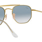 The Marshal RB3648 gold clear gradient blue