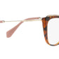 MU 02QV VX81O1 havana / top transparent brown