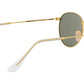 Round Metal RB3447 gold green classic