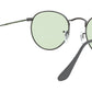 Round Solid Evolve RB3447 gunmetal green
