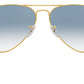 Aviator Gradient RB3025 001/3F Gold Blue