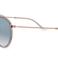 Round Double Bridge RB3647N transparent bronze copper