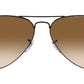 Aviator Gradient RB3025 002/51 Black Brown