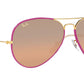 Aviator Full Color Legend RB3025JM 91963E Violet Silver Pink