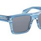 Lawton Striped Blue Grey