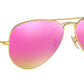 Aviator Flash Lenses RB3025 112/4T Gold Cyclamen Flash