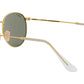 Round Metal RB3447 gold green classic