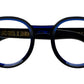 1384 Optical 01 Black on Blue