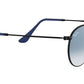 Round Metal RB3447 black blue gradient