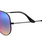 Aviator Flash Lenses Gradient RB3025 002/4O Black Blue