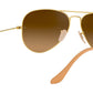 Aviator Gradient RB3025 112/M2 Gold Brown