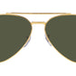 New Aviator RB3625 919631 Gold Green