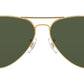 Aviator Large Metal II RB3026 L2846 Gold Green
