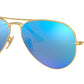 Aviator Flash Lenses RB3025 112/4L Matte Gold Blue