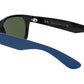 New Wayfarer Color Mix RB2132 rubber blue on black
