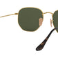 Hexagonal Flat Lenses RB3548N polished gold