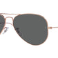 Aviator RB3025 9202B1 Rose Gold Grey