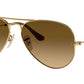 Aviator Gradient RB3025 001/M2 Gold Brown